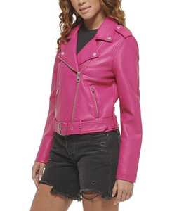 Veste en cuir pour femmes en gros Veste en cuir véritable pour dames Veste en cuir épais pour dames - Product Image 1