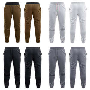 Pantalon de survêtement vintage pour homme, taille élastique, style streetwear, pantalon de jogging, devant plat, poches latérales, léger, droit, respirant - Product Image 1