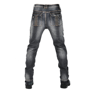 Pantalones vaqueros de moto fabricados en Pakistán para hombre, pantalones vaqueros de moto, equipo de protección para montar, pantalones de motocross - Product Image 3