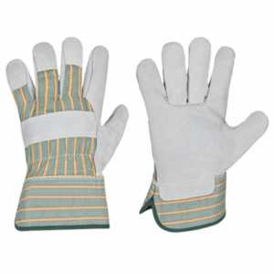 Guantes de Trabajo Industriales Personalizables, Resistentes, Anti-espinas, de Cuero Vacuno Dividido, de Secado Rápido, Antiestáticos, de 11 oz de Grosor - Product Image 1