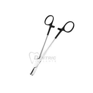 Soporte de aguja quirúrgico manual de agarre mejorado Fórceps de acero inoxidable con mordazas de carburo de tungsteno para sujetar agujas seguras - Product Image 6