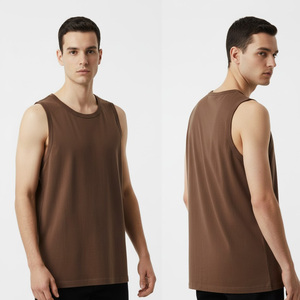 <b>Men</b> cotton tank top OEM factory supplier wholesale custom made sleeveless gym workout <b>vest</b> fitness training casual fashion - Product Image 6