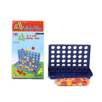Machine de Bingo en Plastique Stéréoscopique à Quatre Liées Interactive Parent-Enfant Éducation Précoce Jeu d'Échecs Chanceux Cadeau