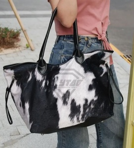 Bolso de mano de piel de vaca con logotipo personalizado, regalo para mujer, bolso de mano occidental para mujer, bolso de hombro, regalo para ella, OEM - Product Image 3