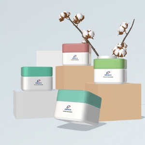 Pot carré en PET de haute qualité OEM ODM Impression durable Couvercle Crème pour le corps Emballage de cosmétiques Pots en plastique fabriqués au Vietnam - Product Image 1