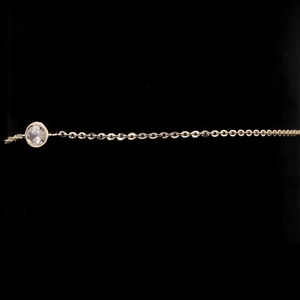 Pulsera de diamantes cultivados en laboratorio de 0,5 quilates en oro rosa de 14 quilates, forma ovalada, claridad de, diseño minimalista, cadena de 7 pulgadas - Product Image 5