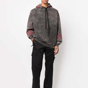 Venta al por mayor ácido lavado sudaderas con capucha transpirable sostenible OEM diseño térmico de primera calidad ácido lavado sudaderas con capucha en el precio bajo - Product Image 4