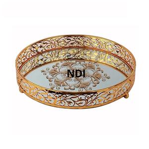 Vajilla Decoración de mesa Bandeja de servicio Cocina Catering Usado Desayuno Bandeja de servidor de alimentos para bandeja decorativa de forma personalizada - Product Image 1