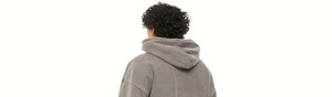 Sudaderas con capucha de gran tamaño para hombre de primera calidad, mezcla básica de algodón en relieve, estilo informal, técnicas lavadas con capucha larga - Product Image 5