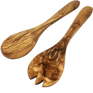 Juego de cubiertos de vajilla de madera natural para mesa de fiesta de boda, suministros decorativos para cena, juego de cubiertos impresos, fiesta de boda - Product Image 2