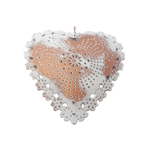 Hecho a mano a granel decorativo colgante corazón hoja de oro decoración de pared corazón para boda y Navidad decoración hecha a mano - Product Image 2