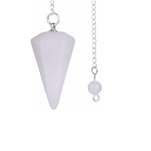 ลูกตุ้มหยกสีขาวสำหรับรักษาลูกตุ้มหินอัญมณีทรงกรวย - Product Image 2