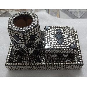 Trending Bakhoor Set Bandeja y caja de servicio Metal y madera Decoración para el hogar Hotel Restaurante Ramadán Hogar Eid Regalo DE LA MADRE Quemador de incienso - Product Image 4