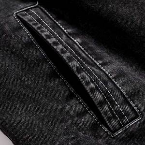 Best Quality Design Canvas Stand Collar <b>Fur</b> <b>Lined</b> Reversible Waterproof Custom Casual Winter Men Jeans <b>Jacket</b> - Product Image 5