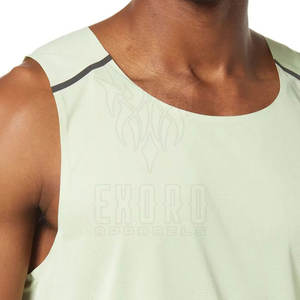 Camiseta sin mangas de punto informal ligera y transpirable para hombre, ropa de verano de talla grande para uso en exteriores, servicio OEM - Product Image 5