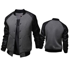 Blouson Bomber Letterman Hiver Personnalisé Unisexe Col Montant Logo Avant Laine Écologique Respirant Style Urbain - Product Image 4