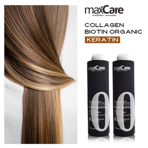 Tratamiento Capilar de Queratina Sin Formaldehído Maxcare, Tratamiento Orgánico para Alisar el Cabello con Colágeno, Champú de 1000 ml - Product Image 5