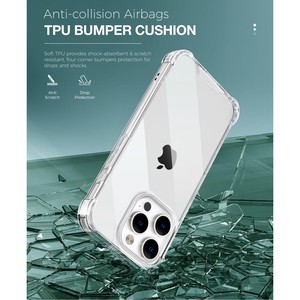 Custodia trasparente trasparente trasparente in TPU antiurto per paraurti in TPU antigraffio per Iphone 16 Pro Max - Product Image 3
