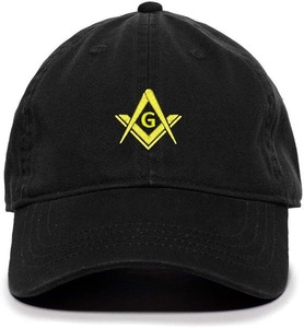 Gorra de Béisbol con Símbolo Masónico de Diseño Tecnológico, Bordada en Algodón, Ajustable, Tipo de Tela 100% Algodón - Product Image 6