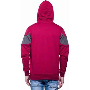 Sweat-shirt à capuche en molleton de coton 100% pour hommes pull à manches longues solide hiver à capuche logo imprimé personnalisé brodé teint uni - Product Image 6