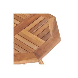 Muebles de exterior de diseño simple y elegante, mesa plegable hecha de madera de teca antigua, se venden a precios de mayorista. - Product Image 3