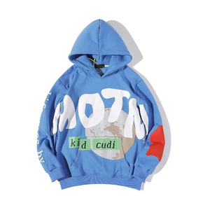 Ensemble de sweat à capuche unisexe en molleton éponge français lavé à l'acide Streetwear personnalisé de logo d'impression bouffée des fabricants - Product Image 2