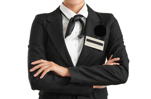 Uniformes de recepcionista para personal de aeropuerto, uniforme de recepción de aeropuerto, uniforme de servicio al cliente de aviación - Product Image 2
