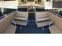 Yacht de croisière en aluminium personnalisé UBI 1030 pour 30 passagers, transport en taxi fluvial, 10 m, fabrication soudée, 500 CV, essence