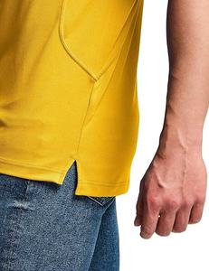 Polos tactiques personnalisés pour hommes Séchage rapide à manches courtes Golf Performance Tops Tissu piqué UPF léger et respirant - Product Image 4