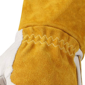 Precio al por mayor de cuero impermeable guantes de conducción diferentes guantes de seguridad para soldar en varios colores - Product Image 5