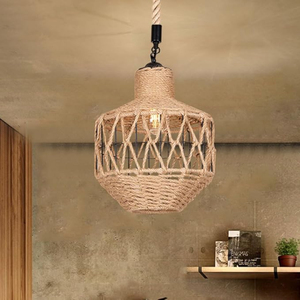 โคมไฟแขวนในร่มกลางแจ้งโคมไฟแขวนหวาย - Product Image 5