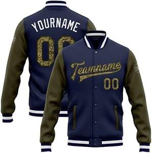 Chaqueta con letras personalizada de lana de alta calidad, chaqueta universitaria de béisbol de calle personalizada para hombres, mujeres, jóvenes, con equipo - Product Image 1
