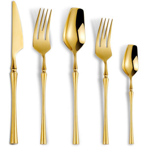 Juego de cubiertos de latón, juego de tenedores y cucharas, juegos de cubiertos pulidos con espejo para uso en restaurante, decoración de comedor, superventas de La India 2025 - Product Image 1