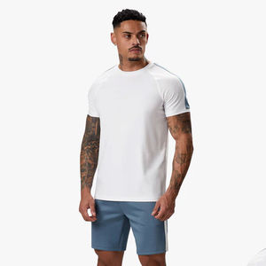Venta al por mayor verano hombres camisa y pantalones cortos de alta calidad de algodón personalizado conjuntos cortos Hombres estilo casual transpirable ropa deportiva - Product Image 1