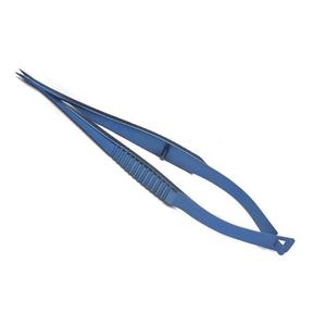 Tijeras Oftálmicas Manuales de 12.5 cm con Mango Plano, Micro Tijeras de Acero Inoxidable/Titanio para Ojos, Certificación MOL CE por MEDICAB INSTRUMENTS - Product Image 1