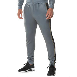 Best-seller Pantalon en coton taille haute décontracté pour hommes Haut à motif droit imprimé avec logo professionnel Prix de marque privée - Product Image 1