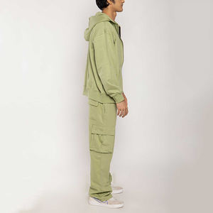 Sweat à capuche surdimensionné personnalisé en coton avec strass impression de haute qualité poids lourd détresse mode innovation tendance hommes - Product Image 3