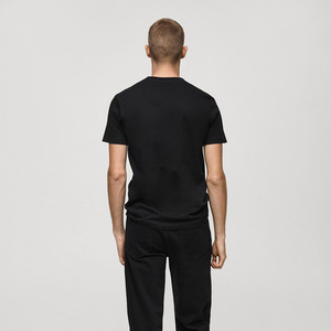 Camiseta de lujo de peso pesado de algodón 100% de alta calidad, camiseta Unisex con estampado personalizado de Logo Boxy Fit en blanco, camiseta de gran tamaño para hombre - Product Image 3