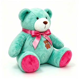 Conejo de peluche personalizado con lazo rosa y oso bordado de 51cm-99cm para edades de 3 años en adelante - Product Image 4