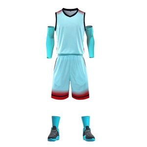 Nouveauté 100% polyester unisexe vêtements de sport séchage rapide respirant uniforme de basket-ball pour adultes enfants pour les activités de plein air - Product Image 3