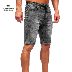 Shorts de Mezclilla para Hombre de Alta Calidad, Personalizados, Estilo Único, Cintura Alta, Desgastados, con Parches Bordados, Inspirados en el Streetwear - Product Image 5
