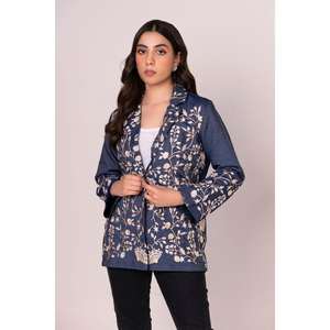 Chaqueta Varsity de Otoño para Mujer, Colección Studio, Chaqueta de Cuero Bordada WGK-DNW-DE-1959, Logotipo Personalizado, Acolchada, Corta, con Parches - Product Image 1