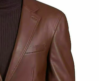 Blazer Homme Respirant de Haute Qualité en Viscose/Polyester, Style Britannique, Coupe Slim Décontractée, Grande Taille, Simple Boutonnage, Col Cranté