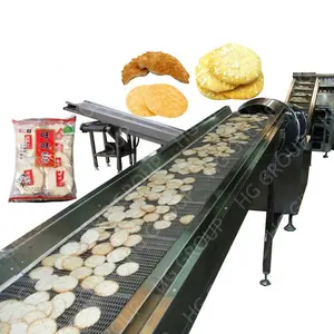 Automatische Cracker-Produktionslinie Reispulver bis Snackherstellungsmaschine Saatgut Reis Crackermaschine