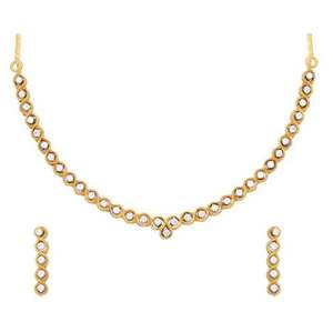 Top qualité 18 carats or jaune diamant collier ensemble bijoux boucles d'oreilles bijoux de mode colliers pour femmes bijoux de mode - Product Image 1
