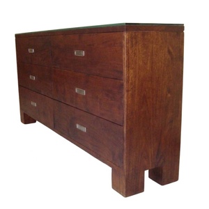 Commode moderne en teck, coiffeuse minimaliste, armoire de chambre, commode à tiroirs pour hôtel et ensembles de meubles de chambre - Product Image 3