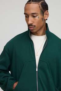 Cremallera sin capucha 50% Algodón 50% poliéster sudaderas con capucha Unisex Crop Bottom Heavyweight algodón sudaderas con capucha de alta calidad - Product Image 6