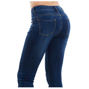 Nouveaux jeans en denim décontractés pour femmes pantalons en denim à jambe droite avec poches pantalons en denim pour femmes confortables à bas prix - Product Image 3