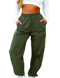 Pantalon évasé taille haute pour femme en velours premium, respirant et à séchage rapide, en polyester/nylon, avec dentelle et devant plat, grandes tailles, idéal pour l'hiver - Product Image 5