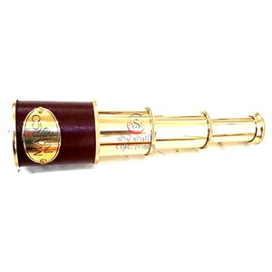 Telescopio decorativo náutico de extracción de senderismo Vintage telescopio de latón marino telescopio coleccionable de viaje para acampar - Product Image 1